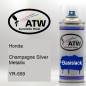 Preview: Honda, Champagne Silver Metallic, YR-559: 400ml Sprühdose, von ATW Autoteile West.